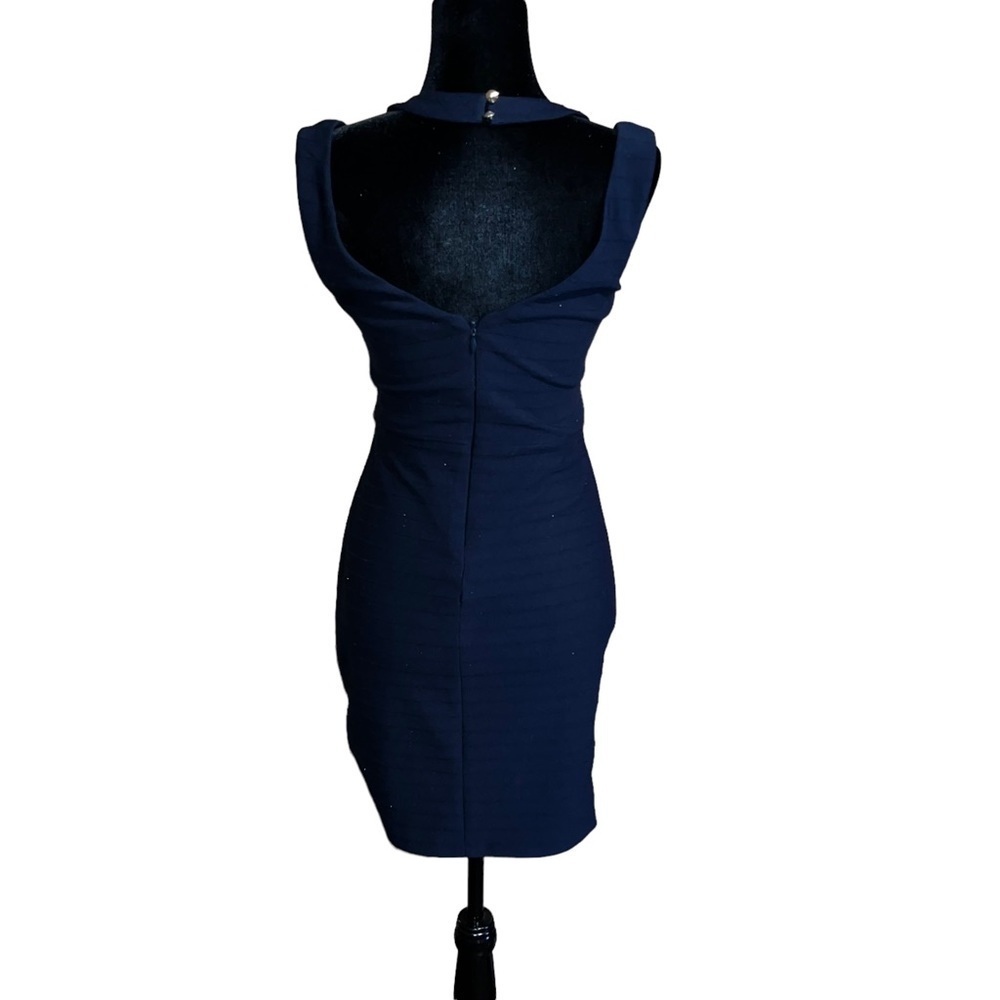 Guess Bodycon Bandage Mini Halter Dress
Navy Blue - Picture 4 of 12